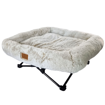 Katzenbett Fluffy - Schneeweiß - 76 x 76 x 13 cm